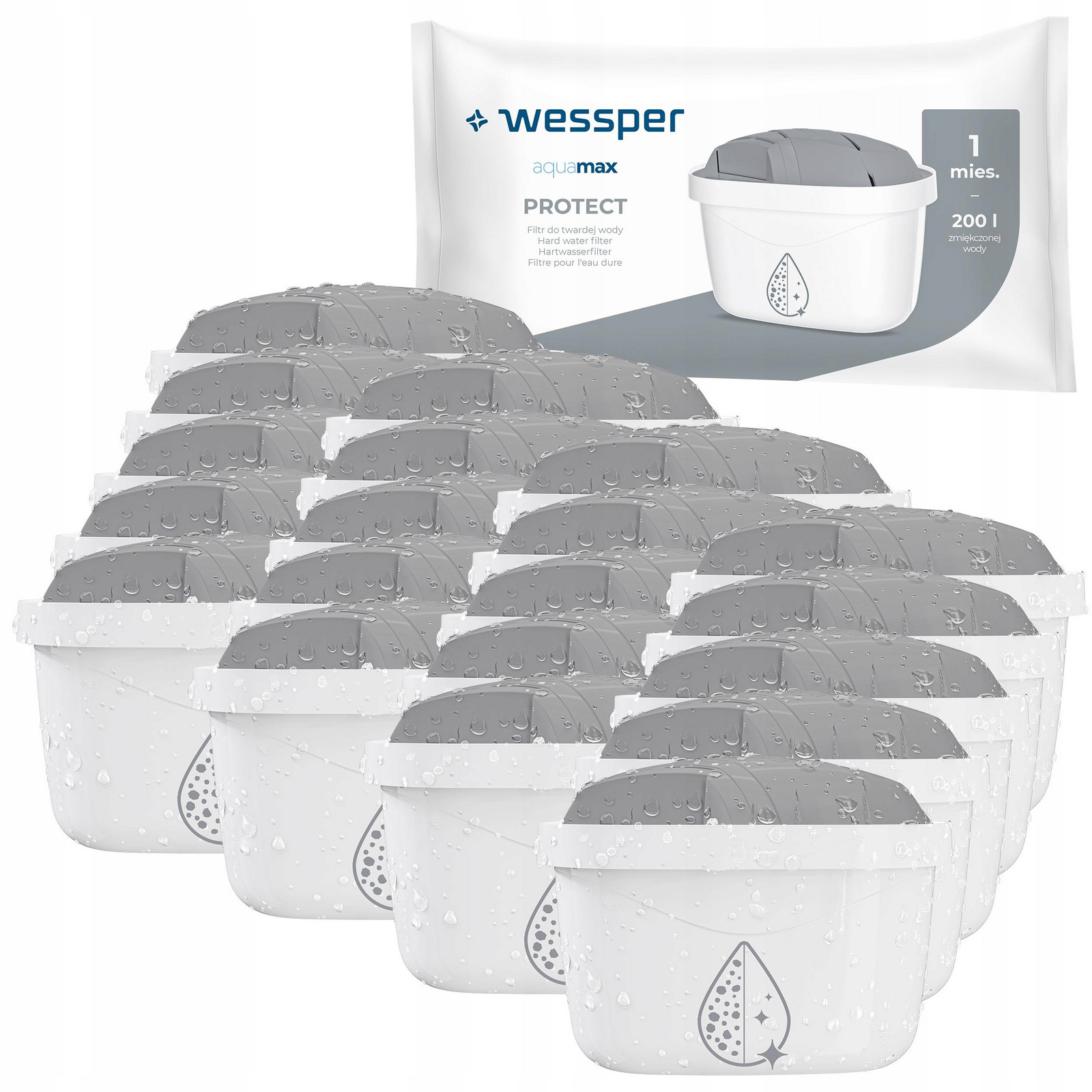 20 Filtr Wessper aquamax Protect pro filtrační konvici Brita Dafi náhrada