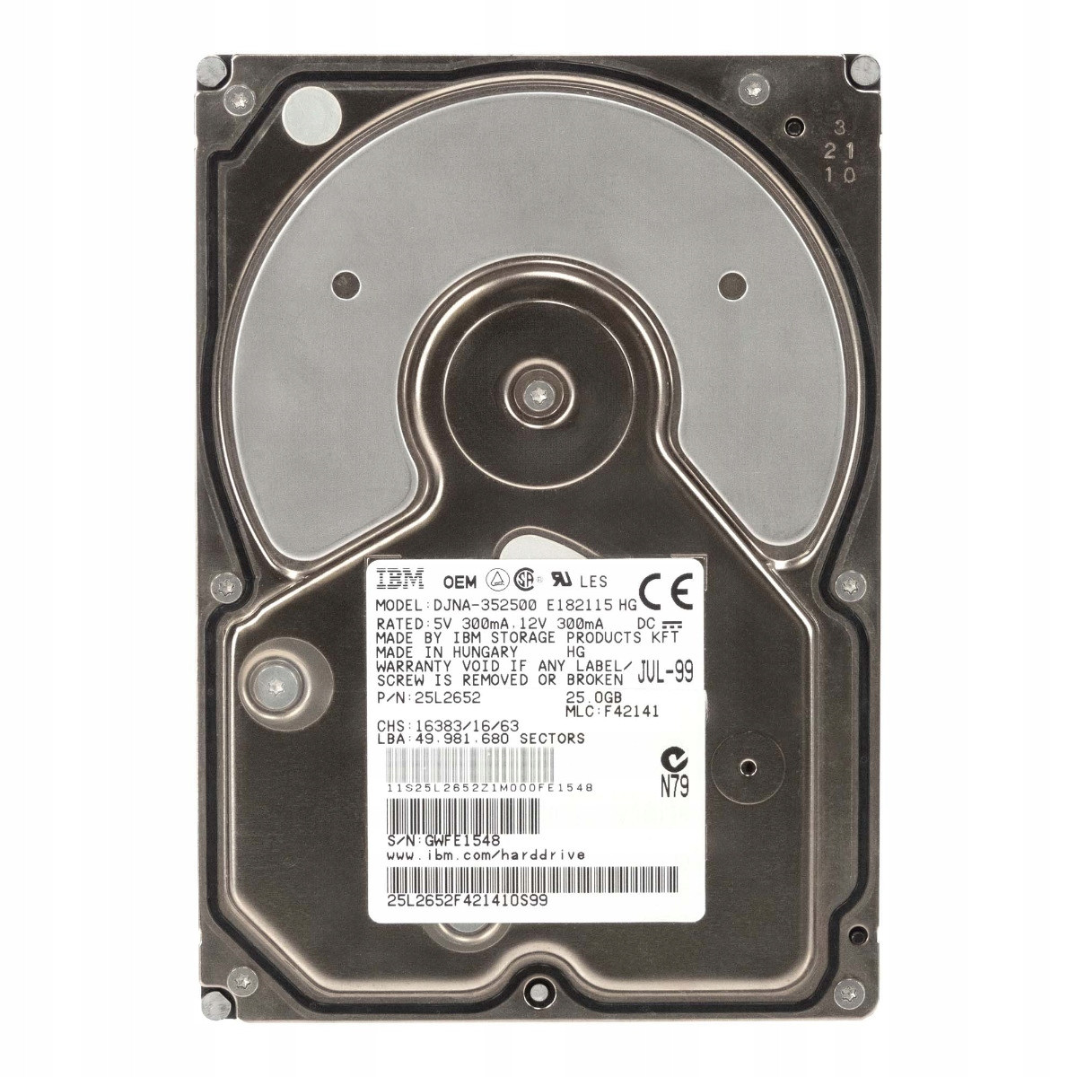 Ibm 25L2652 25GB 5.4K 2MB Ata 3.5'' DJNA-352500