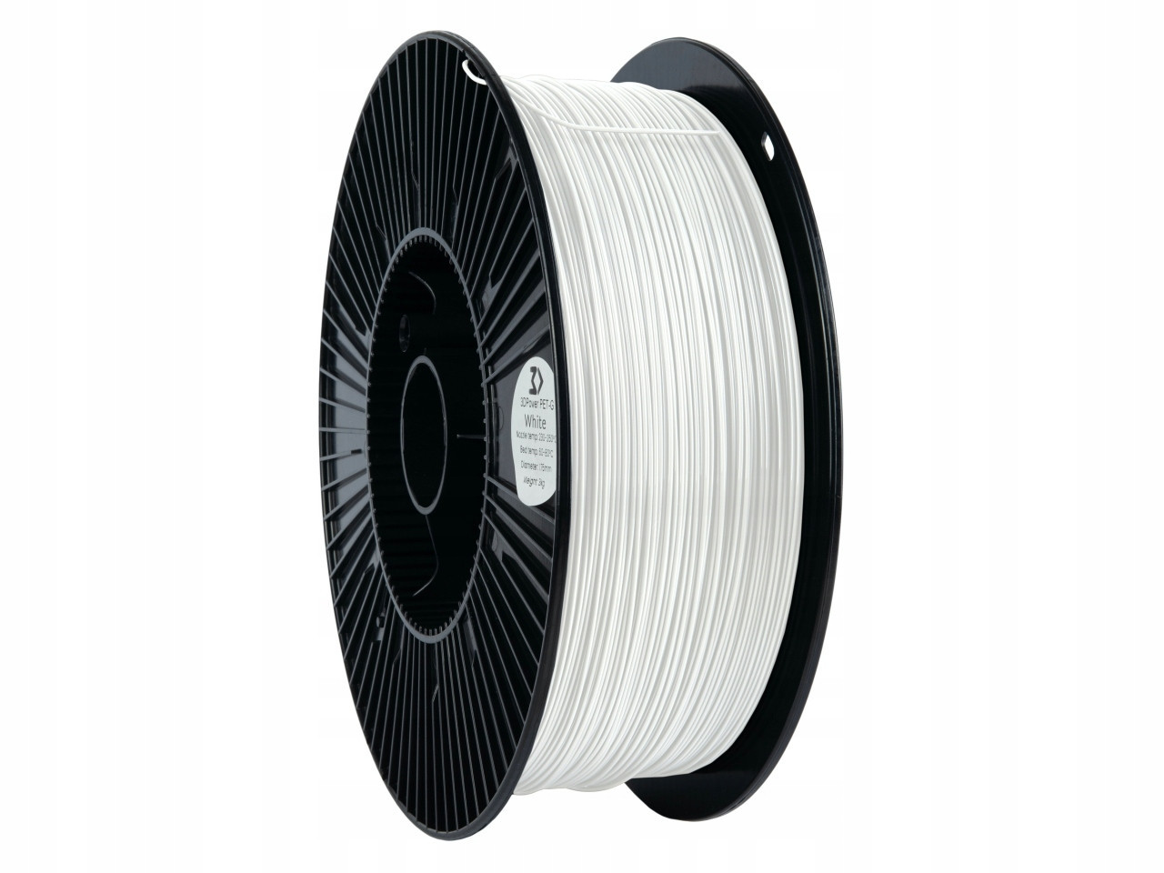 Filament 3DPower Pet-g 1.75mm White 3kg
