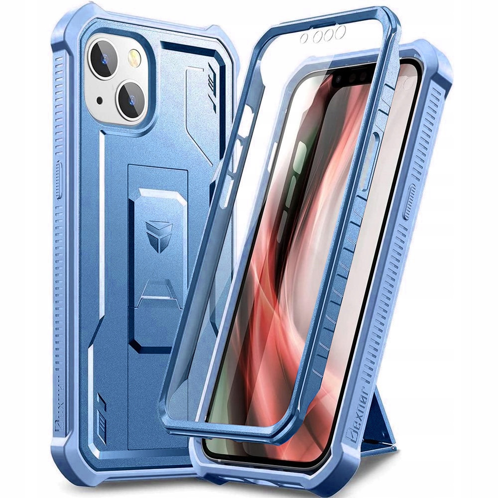 Pancéřové Pouzdro Dexnor pro iPhone 13 14, Kickstand case kryt s rychlou