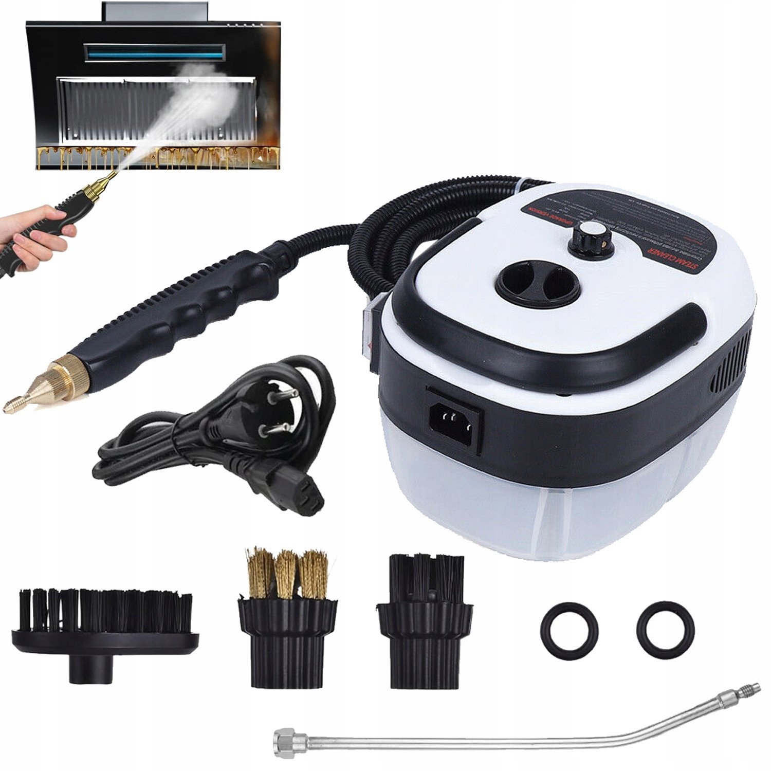 Parní Čistič Tlakový Čistič Kuchyňského Nábytku Se 3 Kartáčovými Hlavami