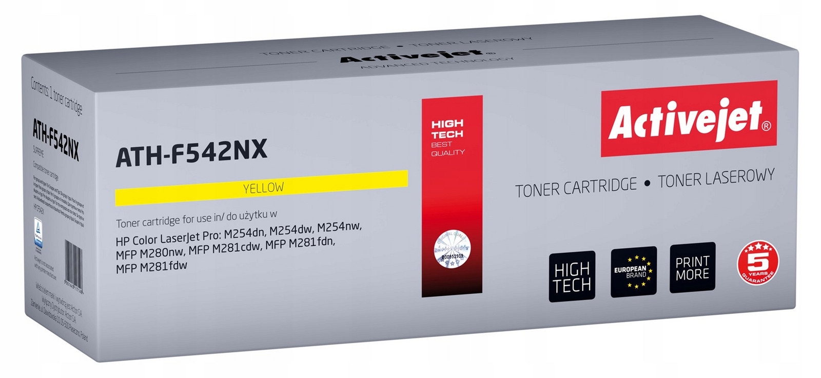 Activejet toner pro Hp 540 CF542X new ATH-F542NX