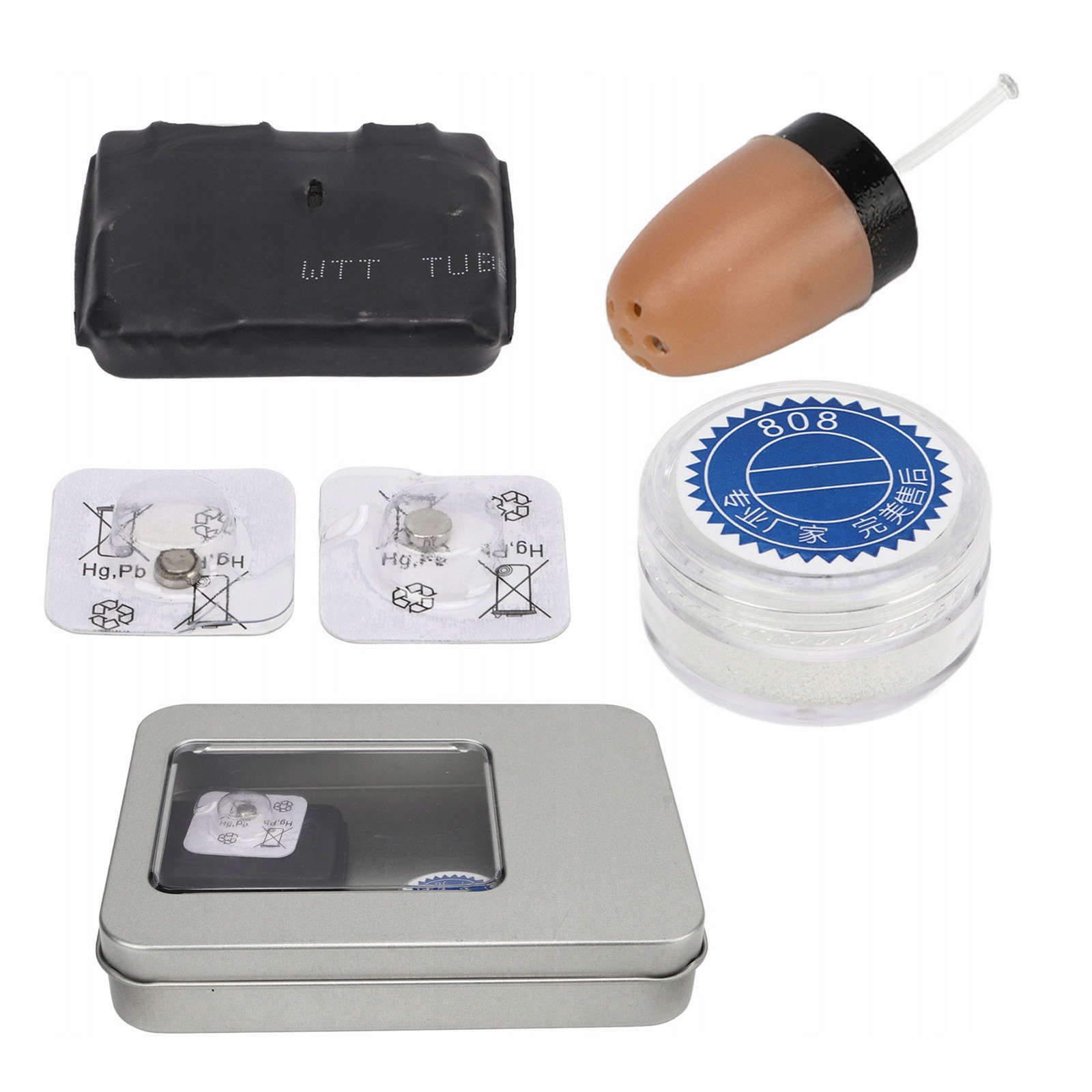 Bezdrátová Mini Gsm Sluchátka Kompaktní A Přenosná 12MM