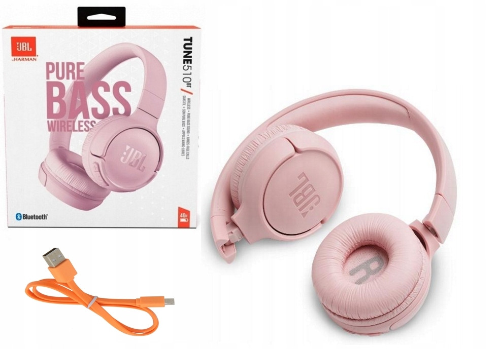 Bezdrátová sluchátka přes uši Jbl Tune 510 Bt Pink Růžová Zvuk