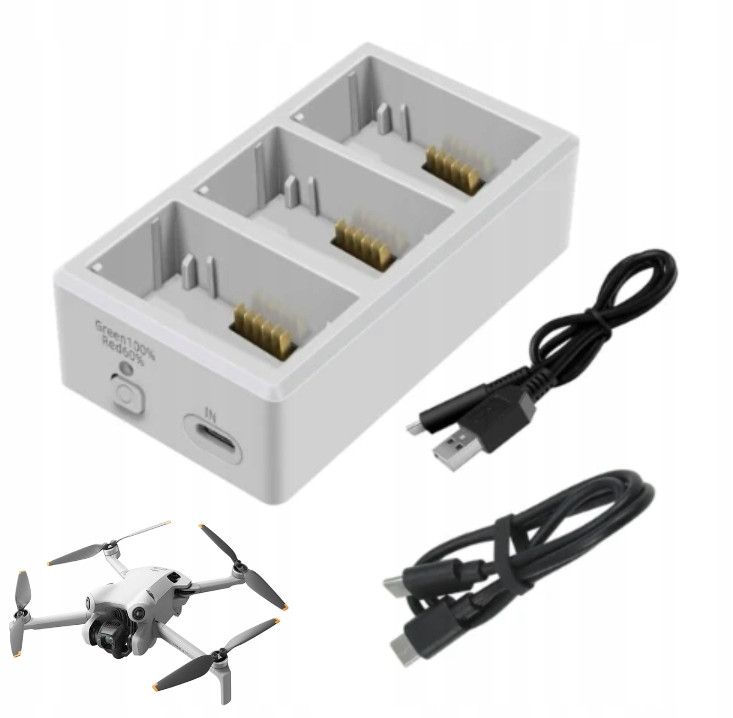 Nabíječka Hub dron Dji Mini 3 Mini 3 Pro Mini 4 Pro 3-aku Yx storage