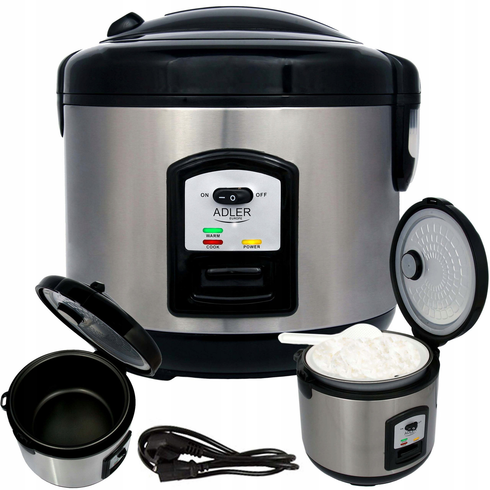 Hrnec Na Vaření Rýže Zeleniny Rýžovar Parní Hrnec Rice Cooker 1,5 Elektrický