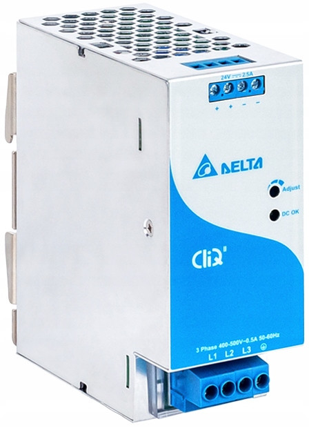 Třífázový Napěťový Zdroj 3 Fáze Din 60W 2,5A 24V 3F Delta Electronics