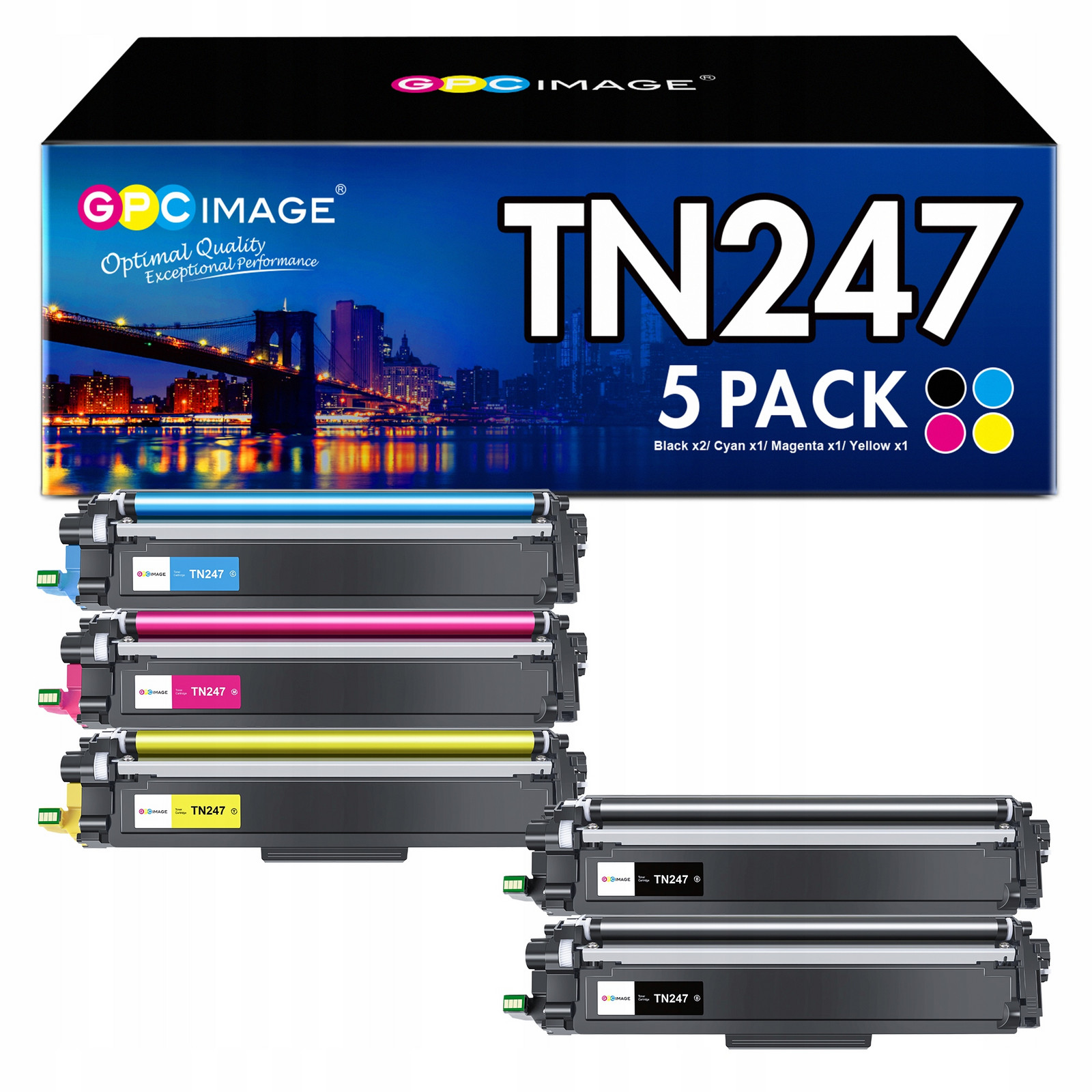 5P TN247 Toner Compatible Brother TN247CMYK TN-243CMYK TN247 TN243