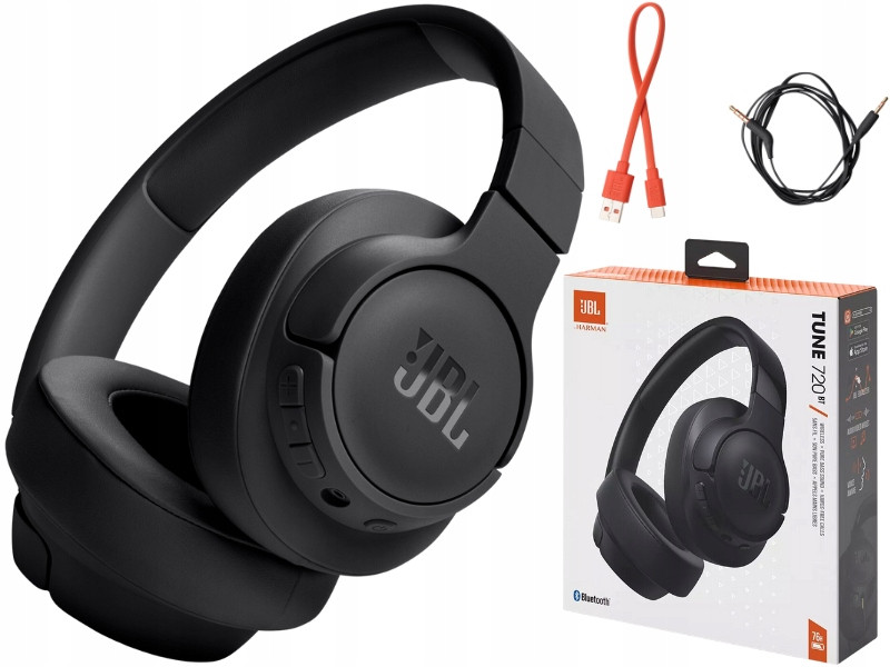 Bluetooth Sluchátka Jbl T720BT Přes Uši Černá