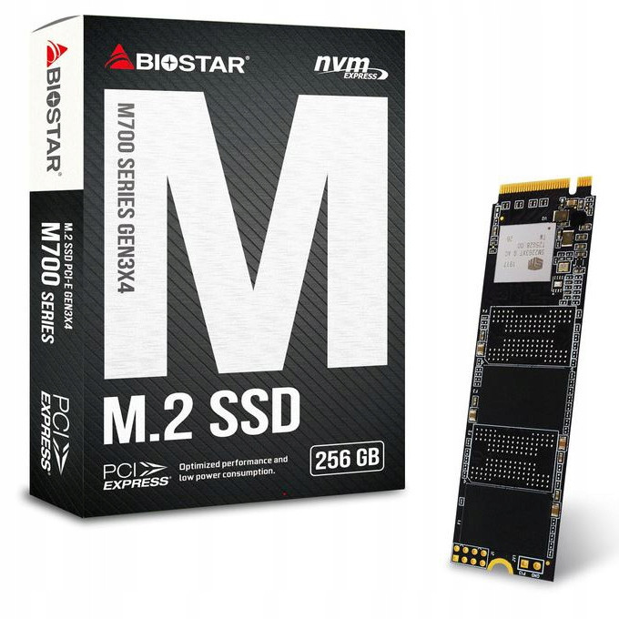 Ssd Disk Biostar 256GB M700 NVMe M.2 Pci-e 1850Mbs