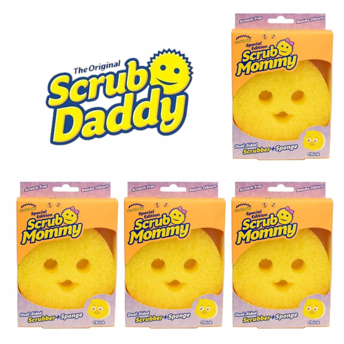 Balíček Scrub Mommy houbička Chicken kuře od Scrub Daddy Originální 3+1