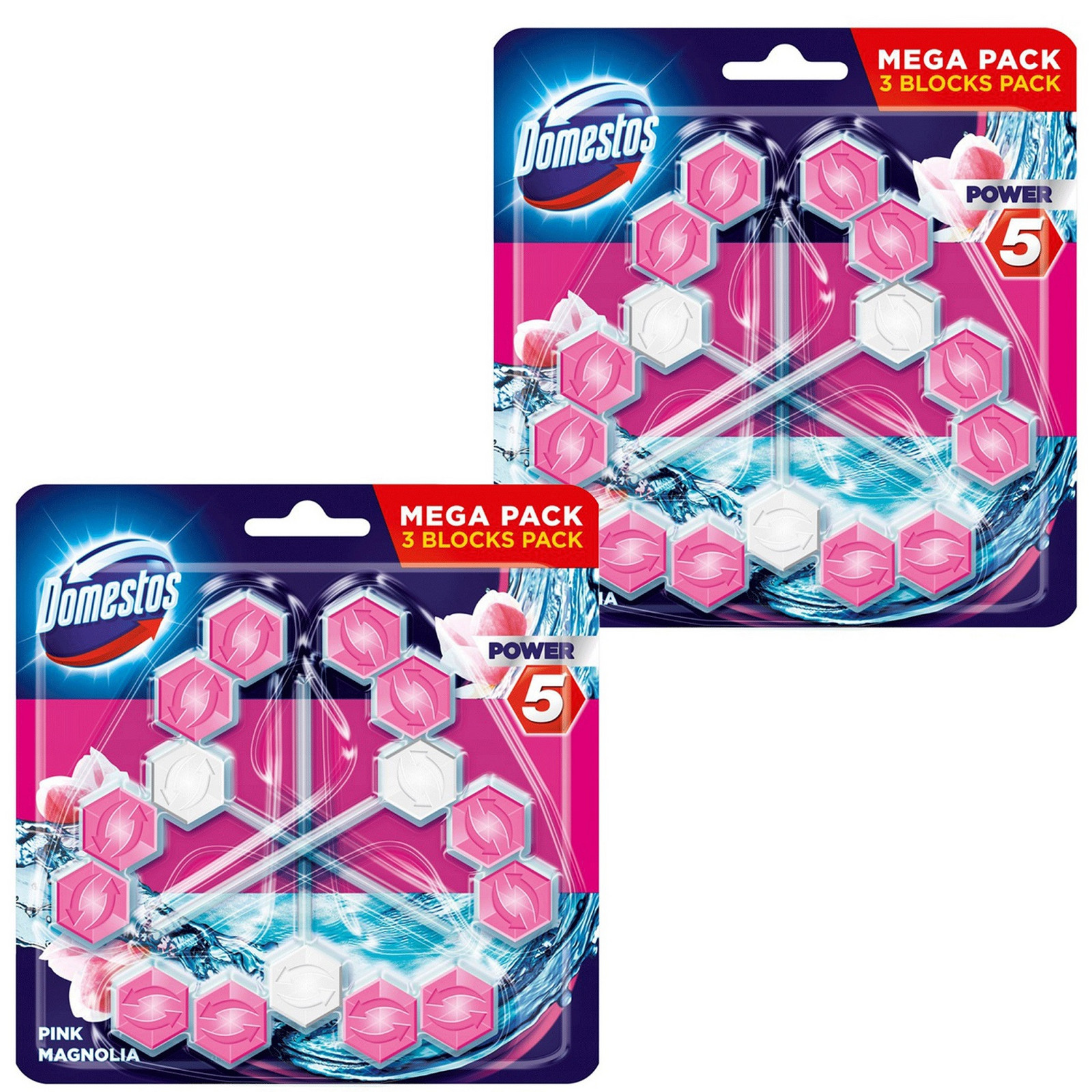 Domestos Power5 Magnolia Wc kostka 6x55g