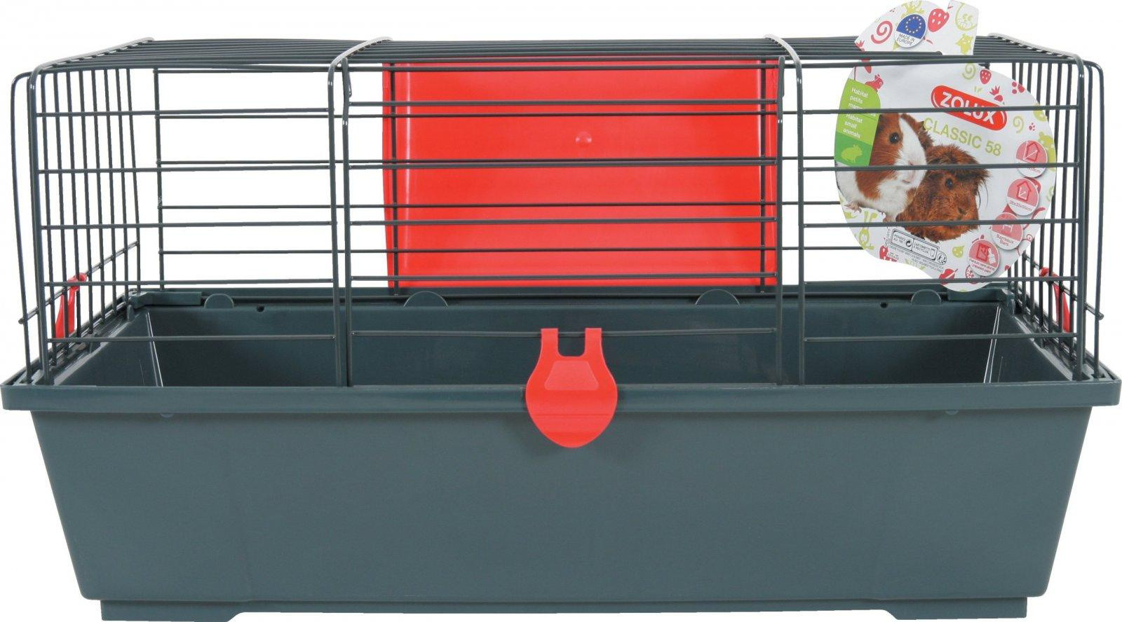 Zolux Klec Classic 58 cm šedá/červená