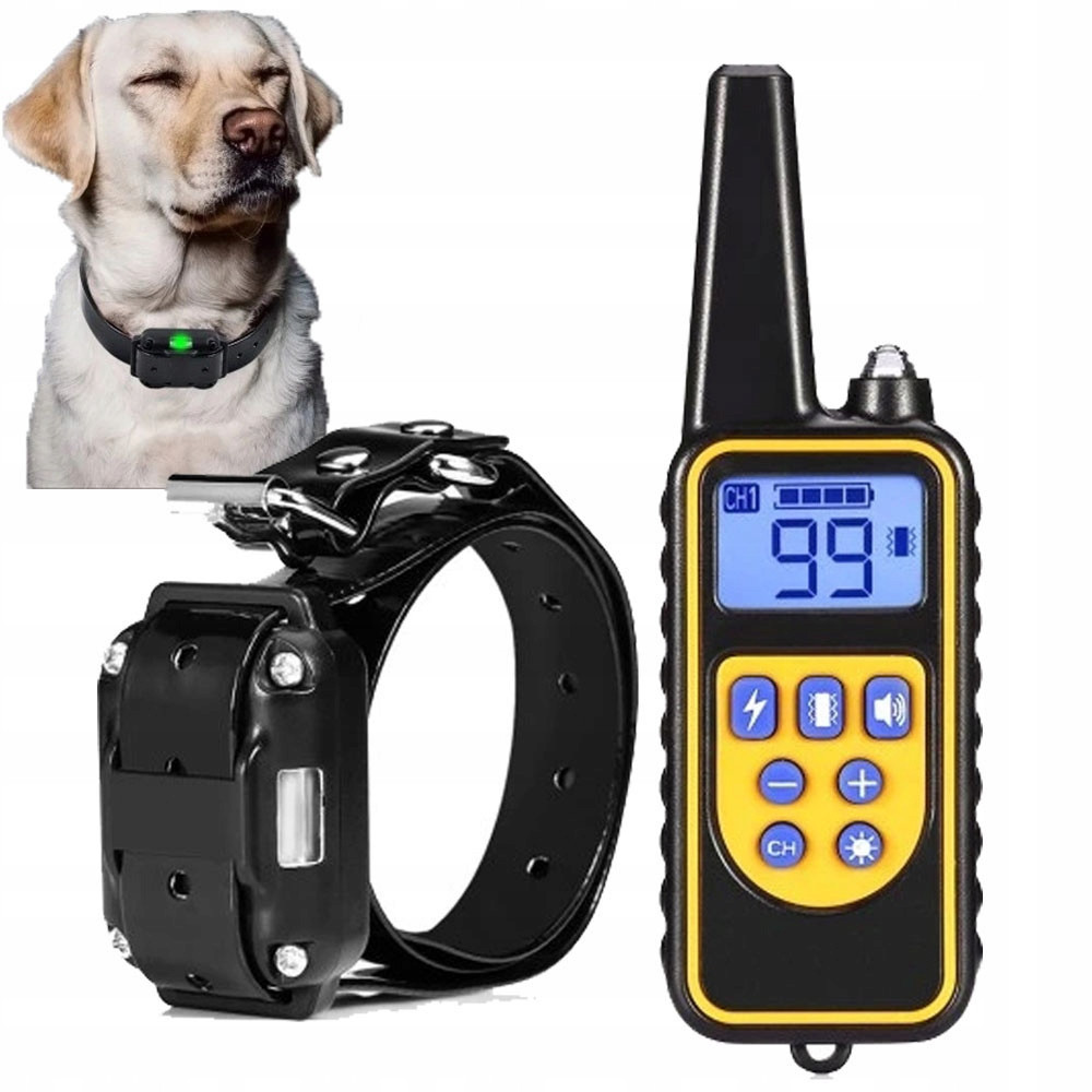 Elektrický Obojek Pro Psa Výcvikový Treser 800M Tresury Účinný Dálkové Ovládání
