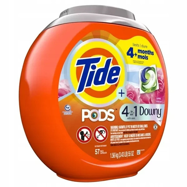 Tide 4in1 Downy April Fresh 57 ks