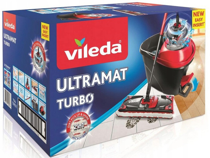 Mop Plochý Easy Wring Vileda Ultramat Turbo Sada