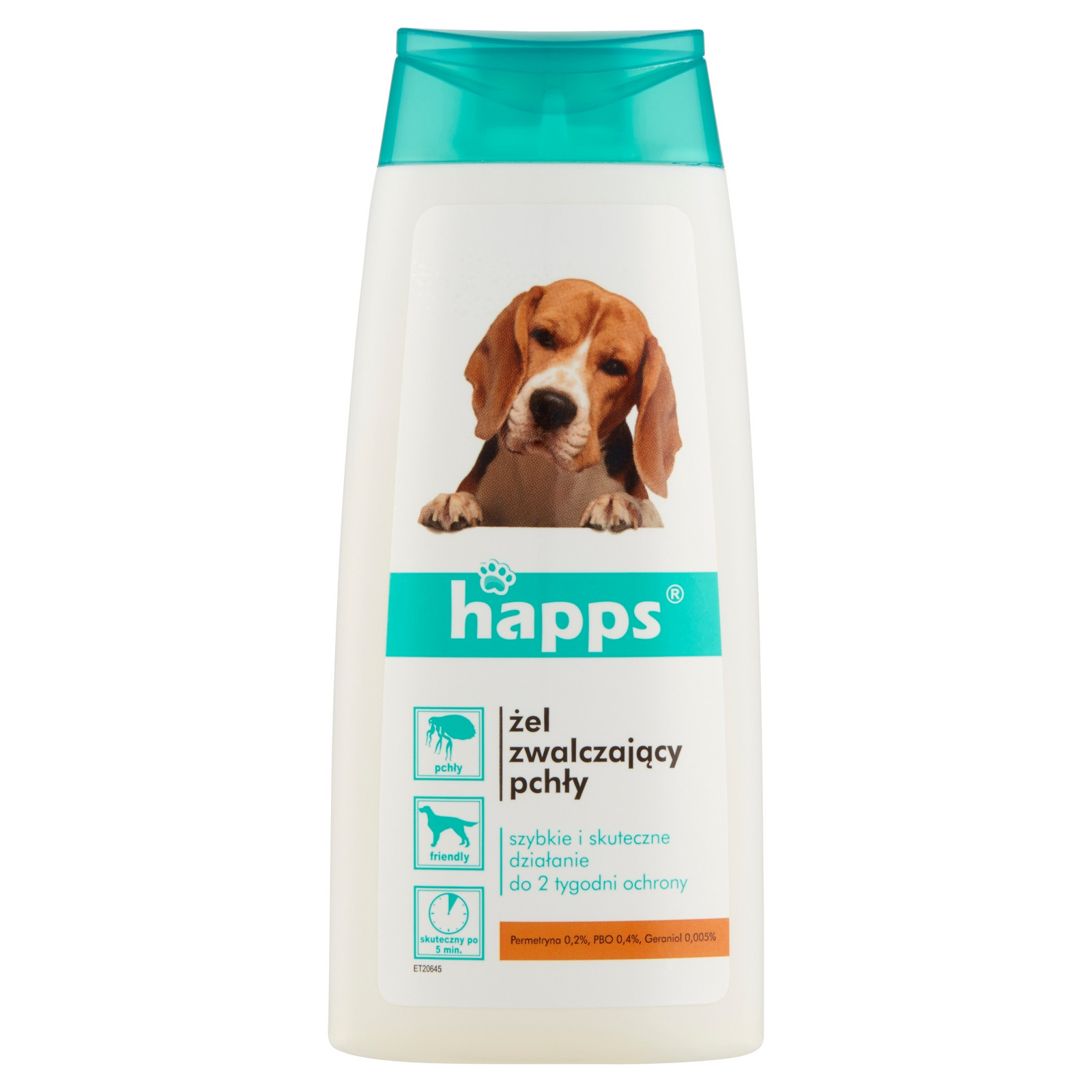 Happs parazitní kapky Gel proti blechám 190 g 150 ml