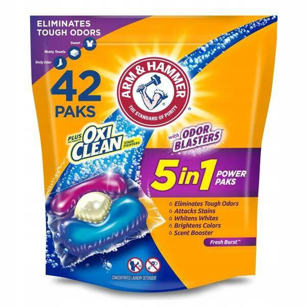 Arm&Hammer 5-v-1 Power Paks Odour Blasters 42 ks