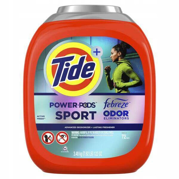 Tide 4in1 Sport Febreze Active Fresh 72 ks Kapsle na praní prádla