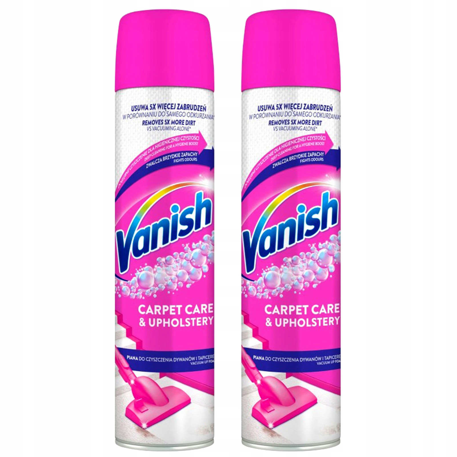 Vanish Pěna na čištění koberců a čalounění 600ml x2