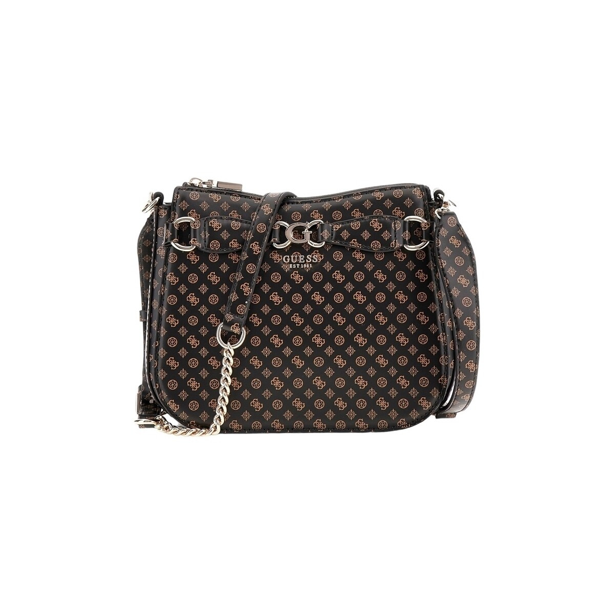 Guess  ARLENA LOGO CROSSBODY HOBO  Hnědá