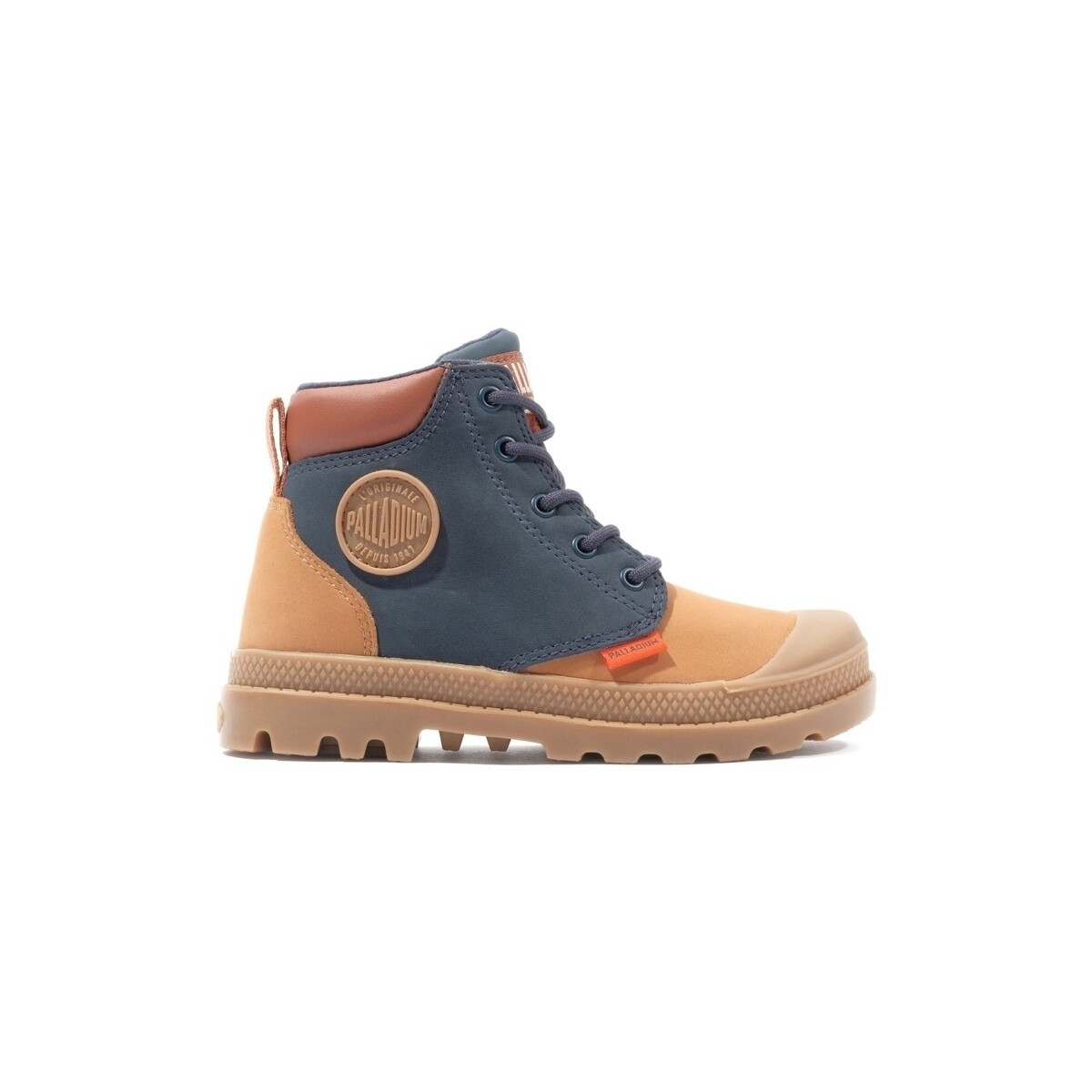 Palladium  Pampa HI Cuff Kids Boots - Dear Brown/Mid Indigo  Béžová