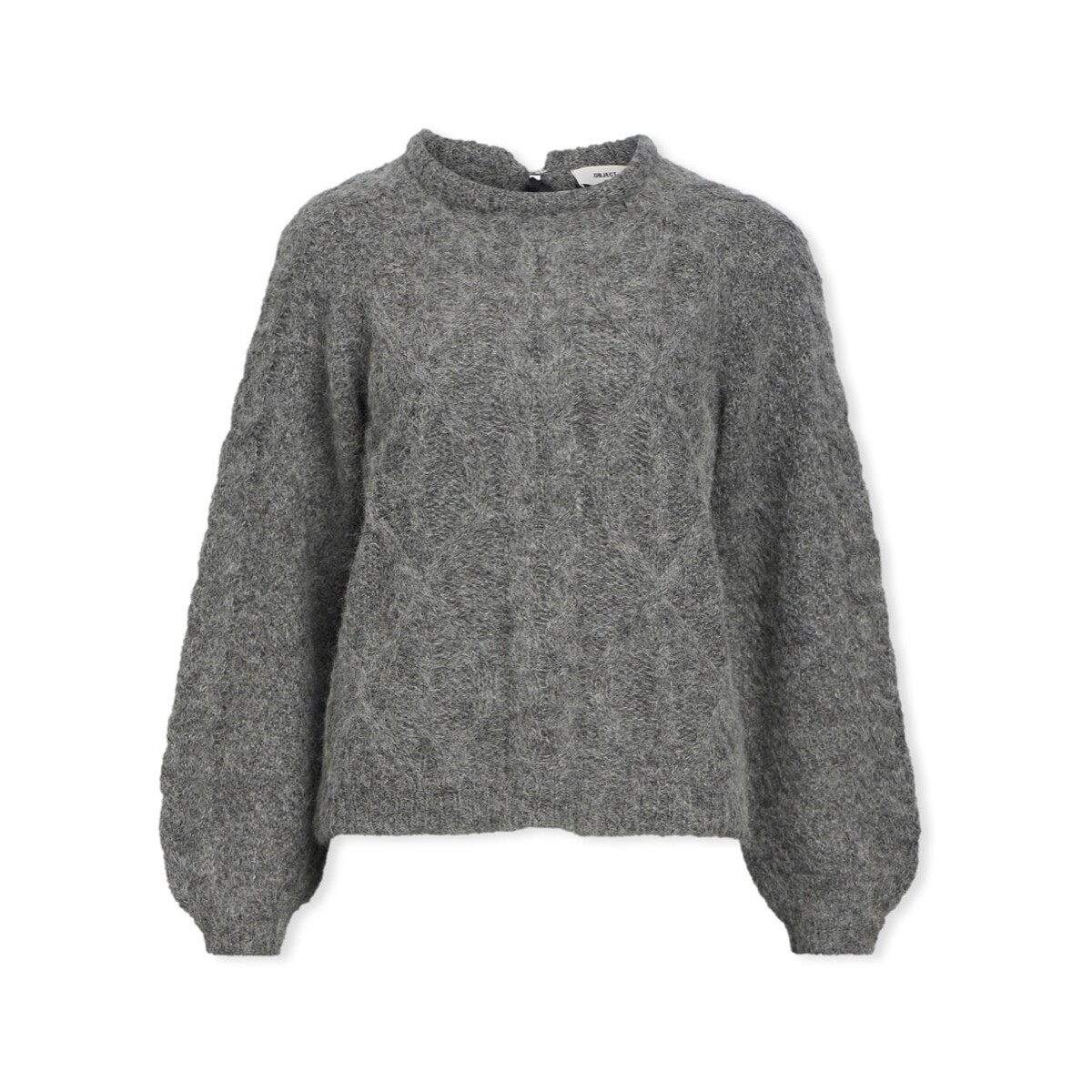 Object  Smilla Knit - Medium Grey Melange  Šedá