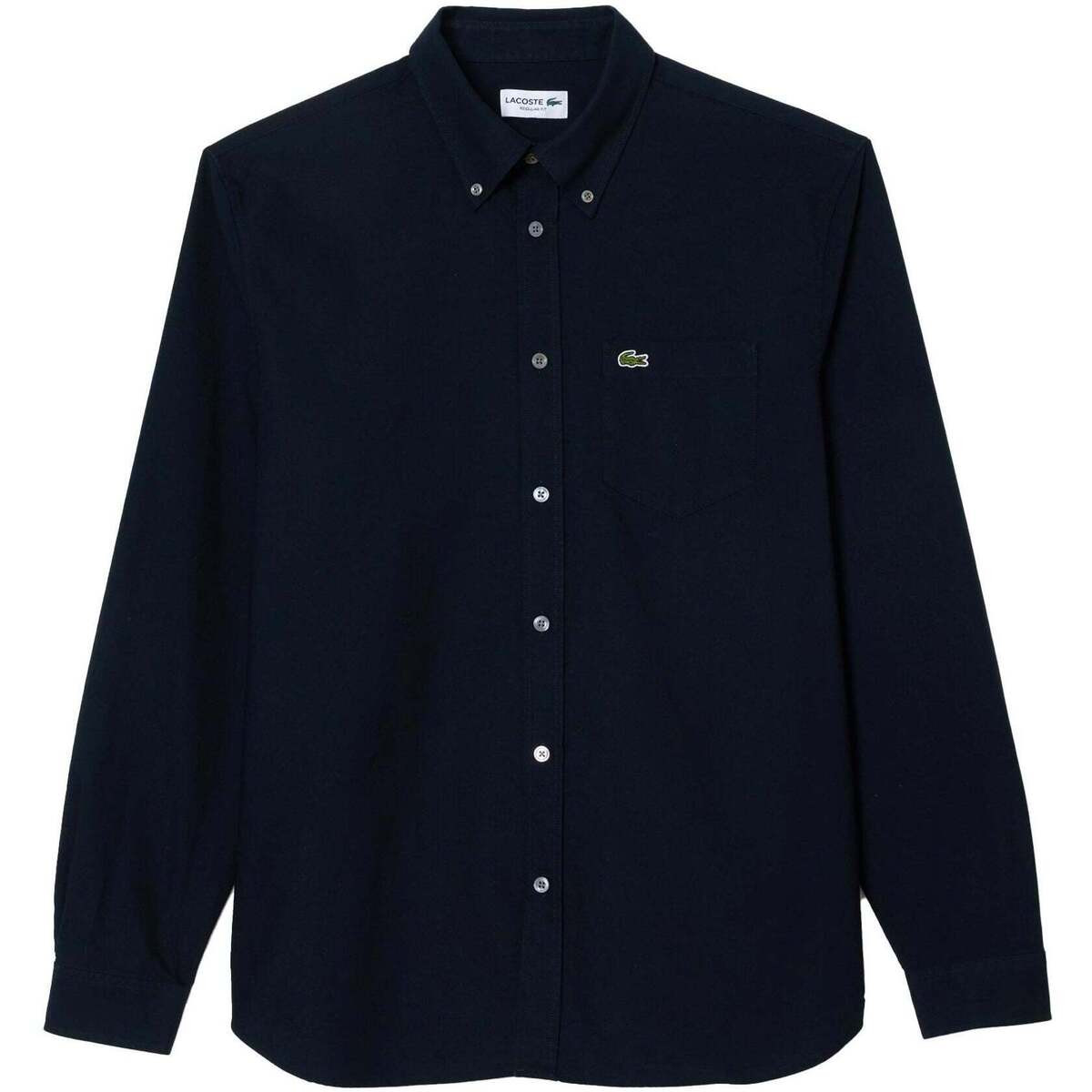 Lacoste  Regular Fit Oxford Shirt Navy Blue  Modrá