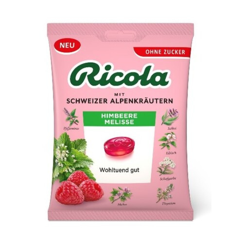 Ricola Malina Meduňka Bez Cukru 75g