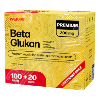 Walmark Beta Glukan 200 mg 100 tablet + 20 tablet navíc Promo 2024