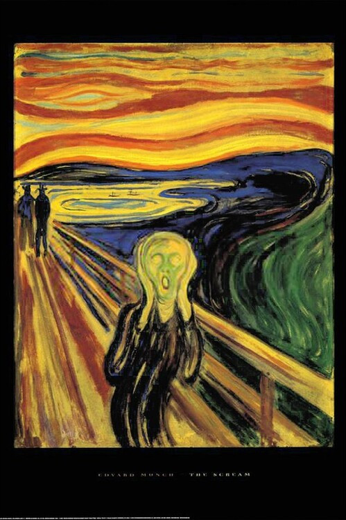 CLOSE UP Plakát, Obraz - Edvard Munch - Scream, 61 × 91.5 cm