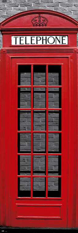 GRUPO ERIK Plakát, Obraz - London - Red Telephone Box, 53 × 158 cm