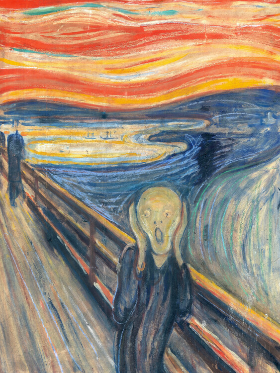 Edvard Munch Obrazová reprodukce The Scream, 1893, Edvard Munch, 30 × 40 cm