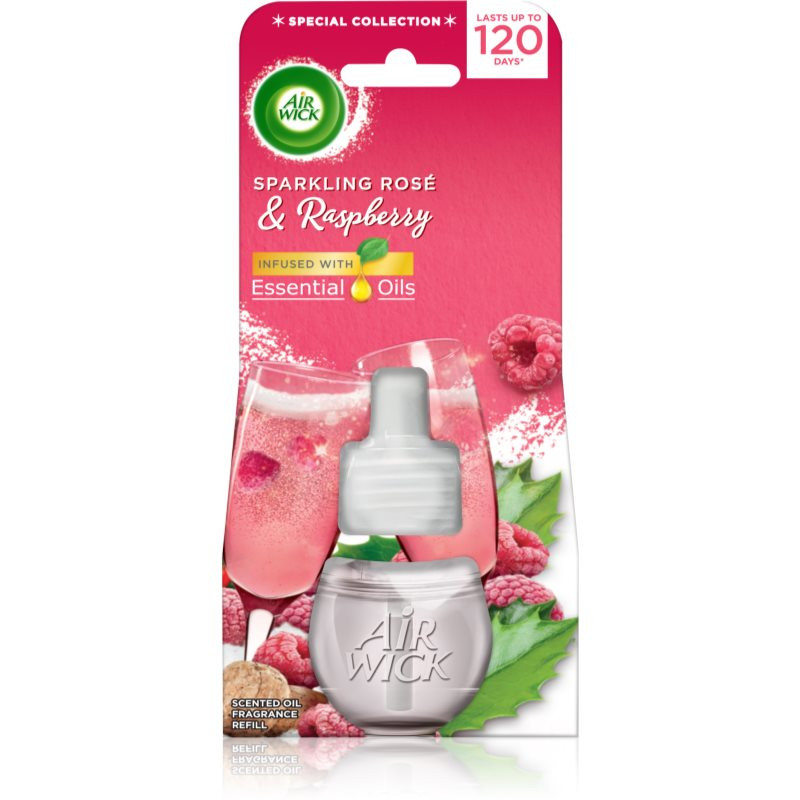 Air Wick Sparkling Rose & Raspberry elektrický osvěžovač vzduchu náhradní náplň 19 ml