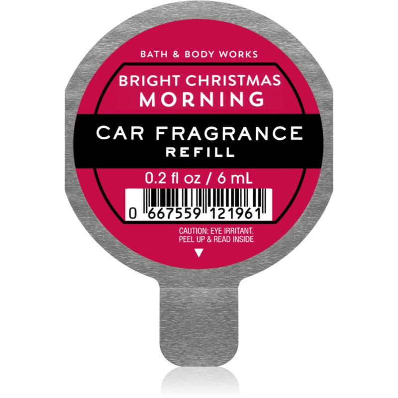 Bath & Body Works Bright Christmas Morning vůně do auta náhradní náplň 6 ml