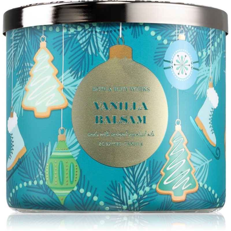 Bath & Body Works Vanilla Balsam vonná svíčka 411 g