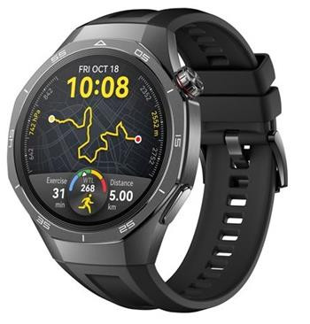 Huawei Watch GT 5 Pro 46 mm, Black + Black Fluoroelastomer Strap