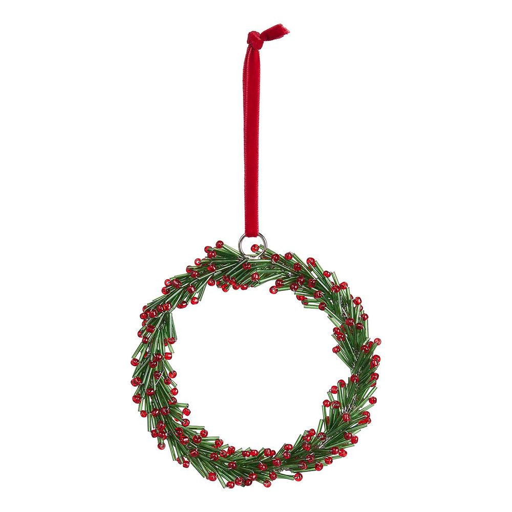 X-MAS Věneček s perlami 12 cm