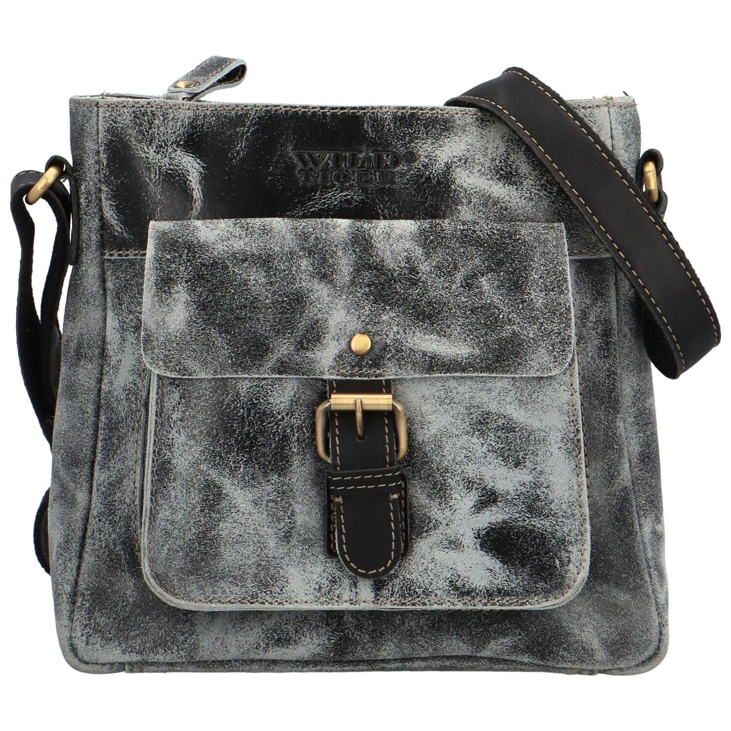 Stylová pánská kožená taška Wild Garier, černá