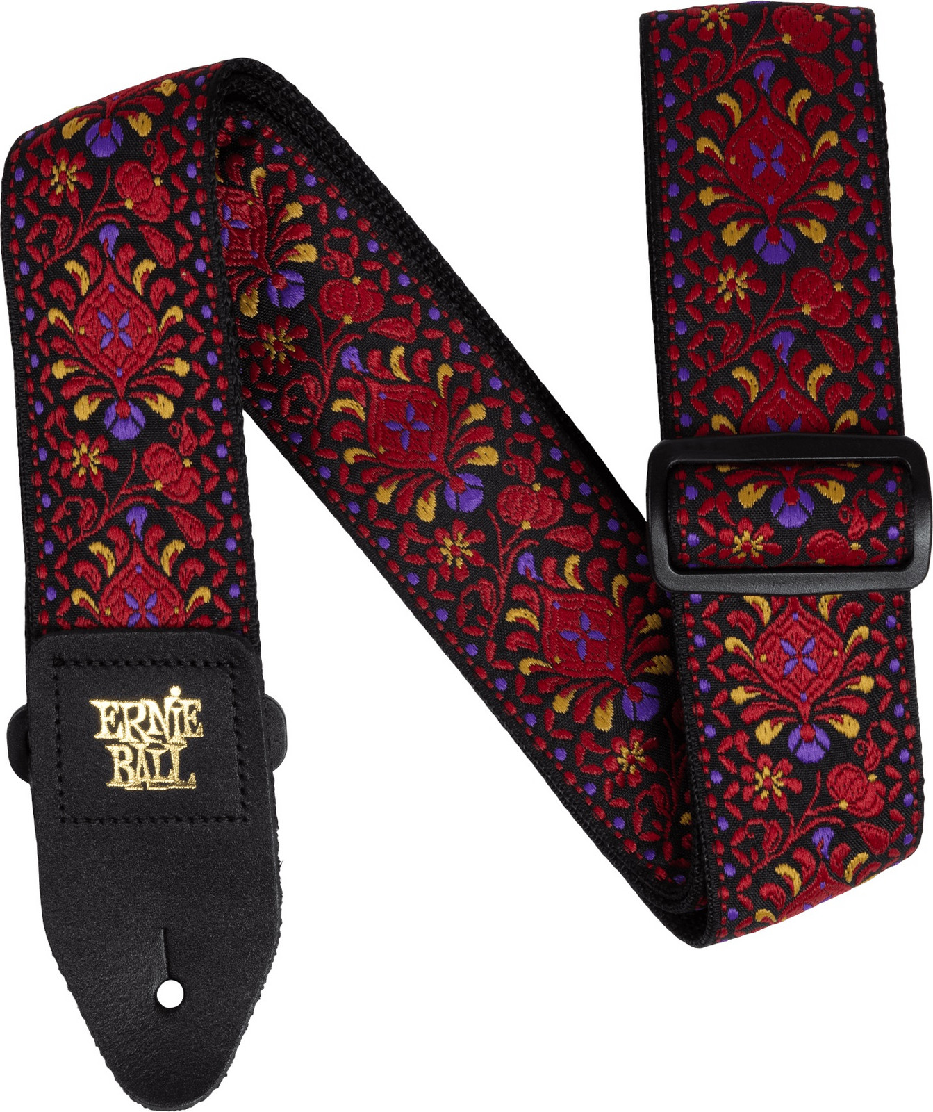 Ernie Ball Classic Jacquard Guitar/Bass Strap - Crimson Royal Bloom