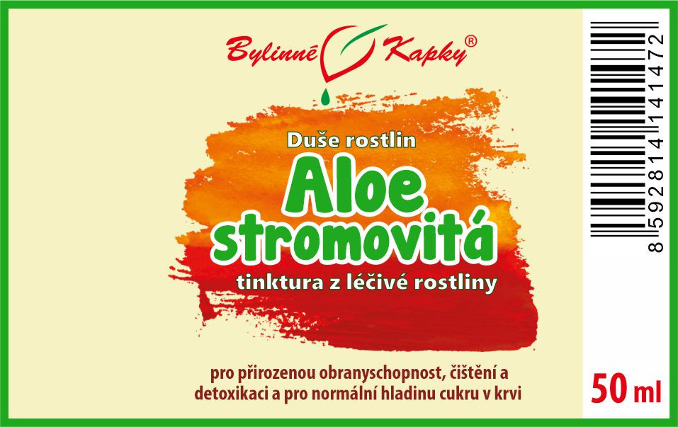 Aloe stromovitá - Bylinné kapky (tinktura) Duše rostlin 50 ml