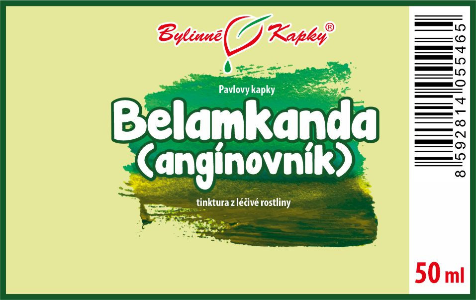 Belamkanda (angínovník) - Pavlovy bylinné kapky (tinktura) 50 ml