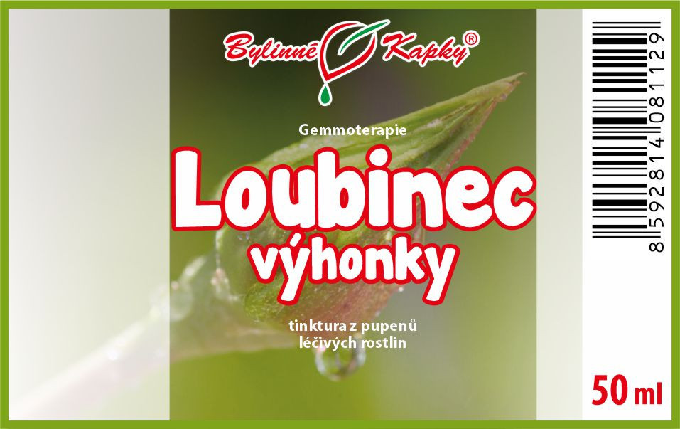Loubinec výhonky - Bylinné kapky - gemmoterapie (tinktura z pupenů a mladých výhonků) 50 ml