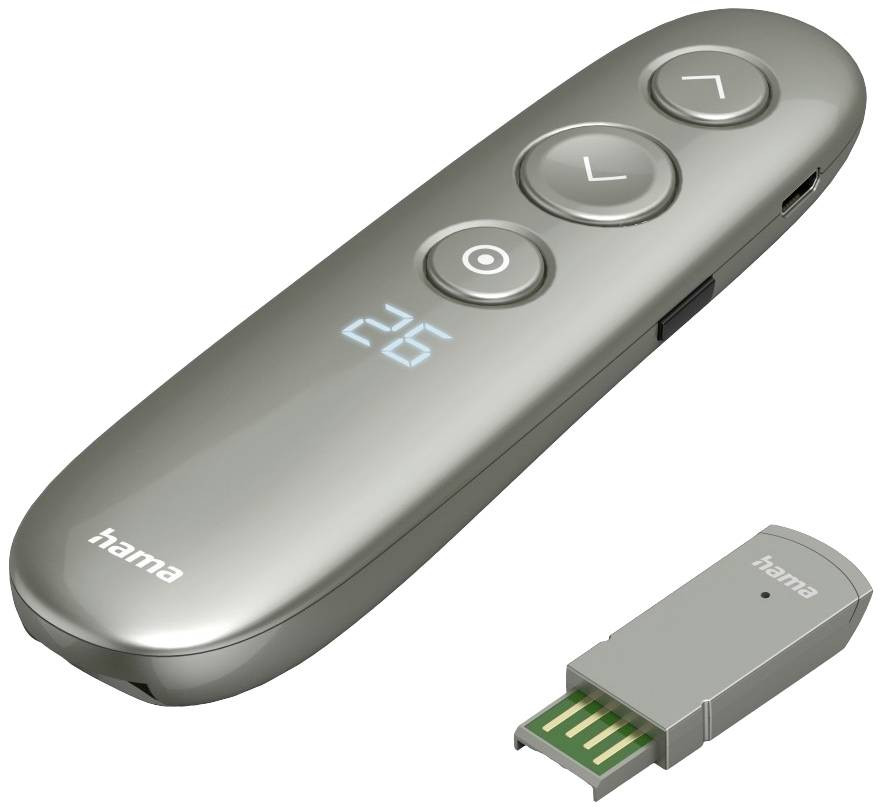 Hama Spot-Pointer V2 bezdrátový prezentér integrovaný displej, vč. virtuálního laserového ukazovátka