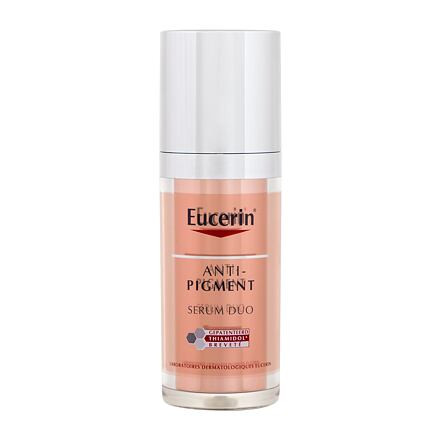 Eucerin Anti-Pigment Duo Serum dámské rozjasňující pleťové sérum proti pigmentovým skvrnám 30 ml pro ženy poškozená krabička