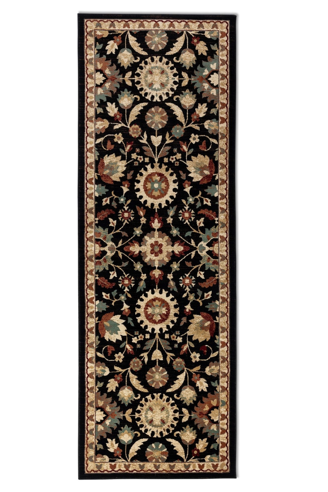 Běhoun Herat 105999 Black - 80x240 cm Nouristan - Hanse Home koberce