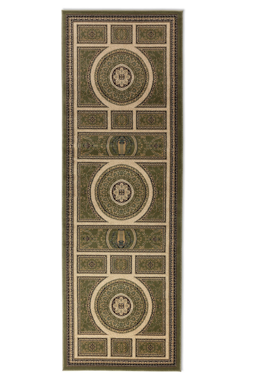 Běhoun Herat 105991 Green Cream - 80x240 cm Nouristan - Hanse Home koberce