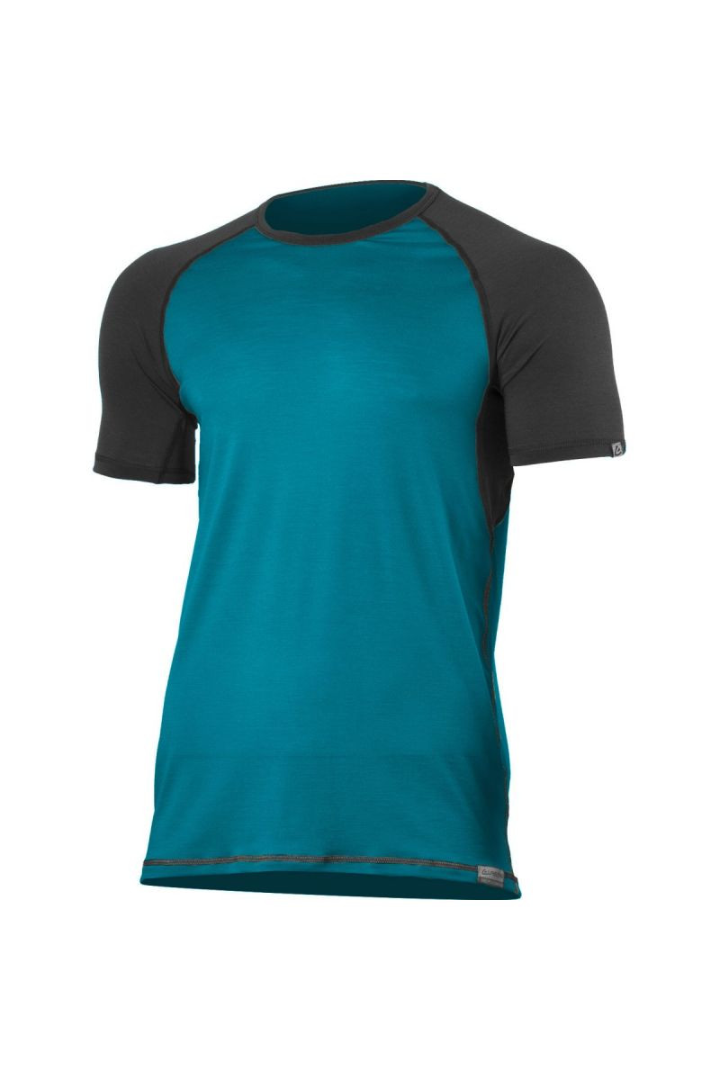 Lasting pánské merino triko OTO modré Velikost: XXL