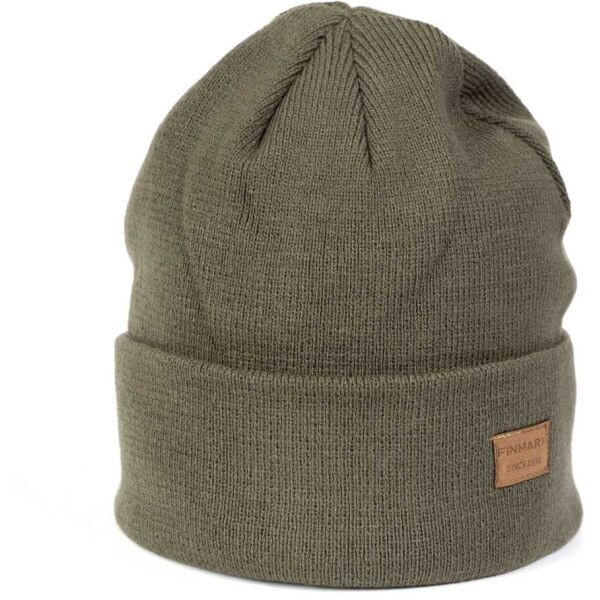 Finmark WINTER HAT Zimní pletená čepice, khaki, velikost