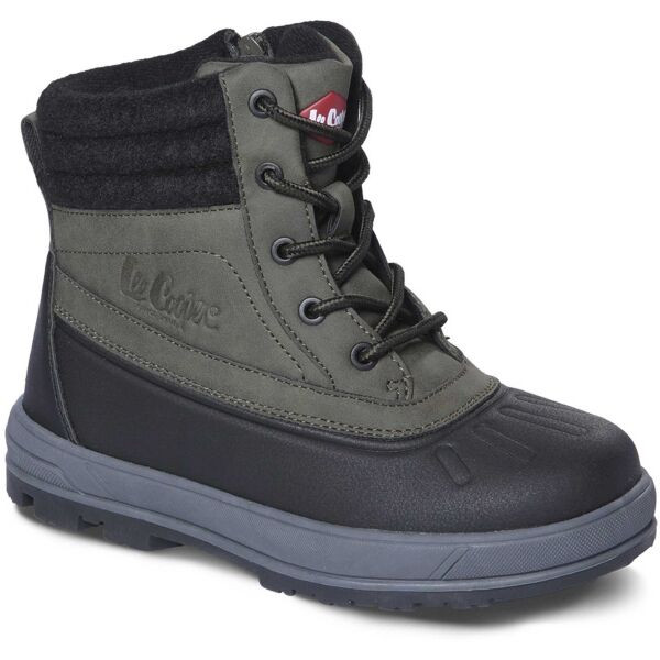 Lee Cooper LEE COOPER WINTER K Dětská zimní obuv, khaki, velikost